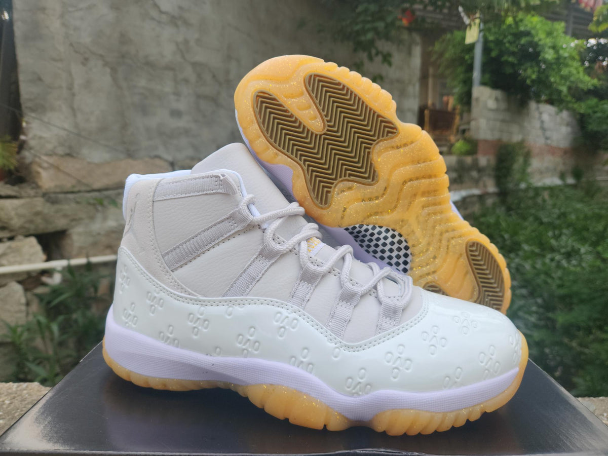 Air Jordan 11 Retro 'High Frequency White Light Yellow'