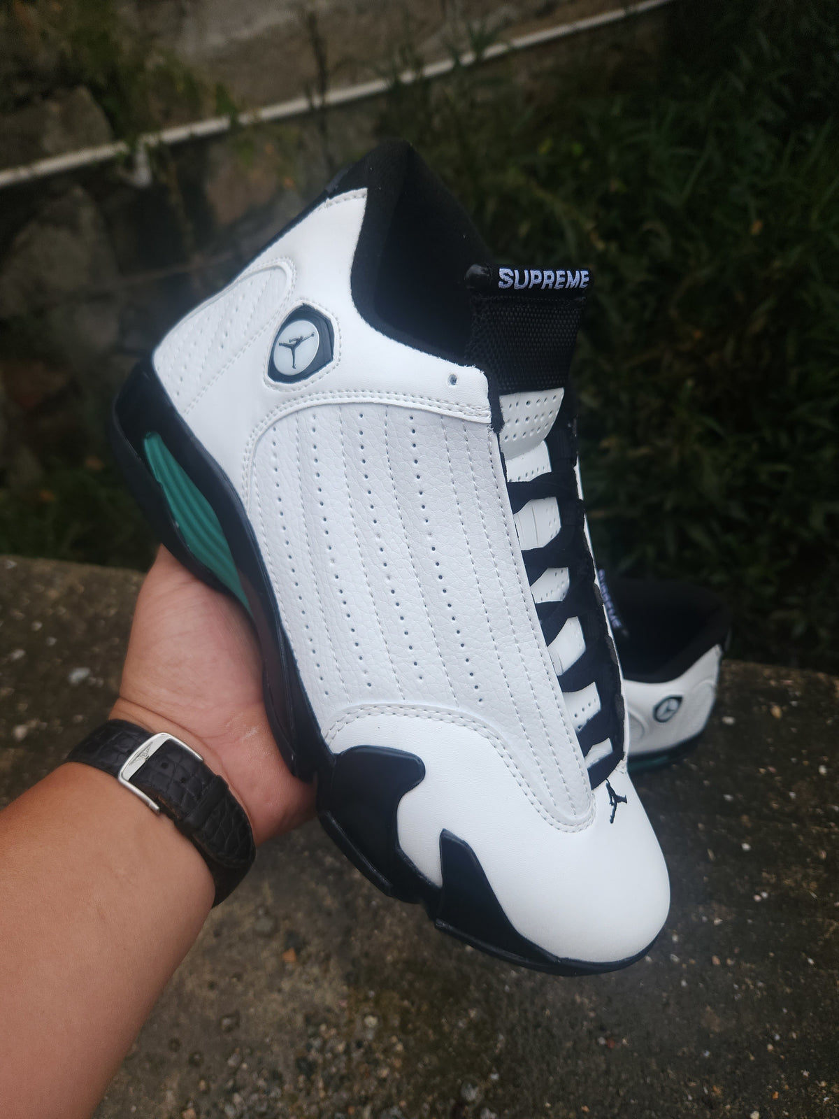 Air Jordan 14 Retro 'White Black Green'