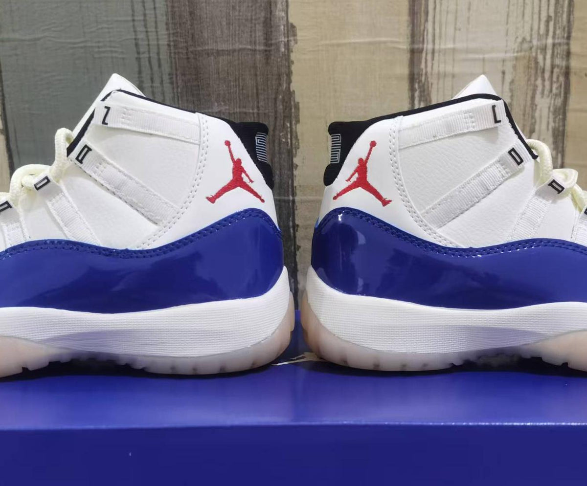 Air Jordan 11 Retro 'Sail Deep Royal Blue Fire Red'