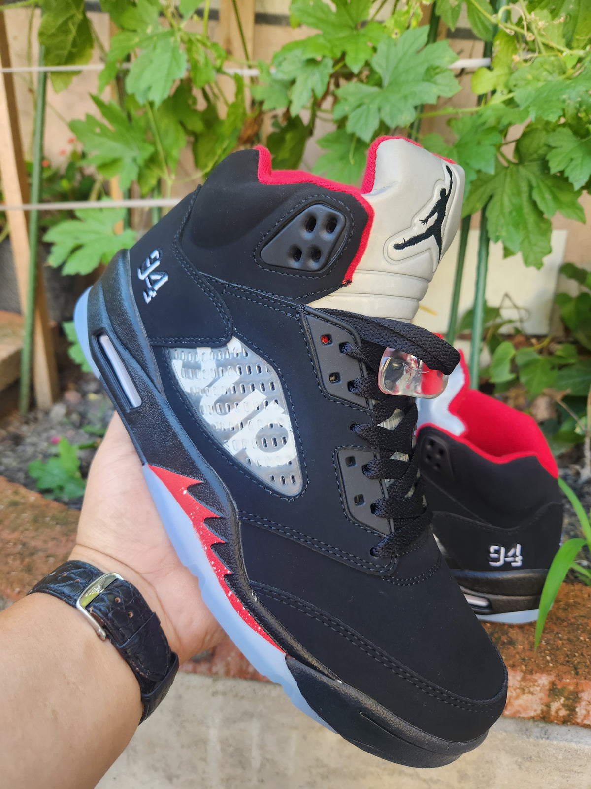 Air Jordan 5 x Supreme 'Black University Red'