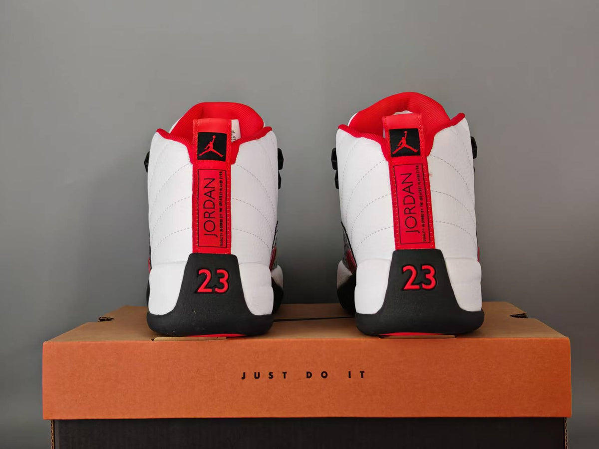Air Jordan 12 Retro 'Summit White Varsity Red Lizard Texture'